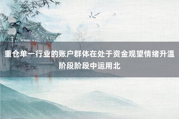 重仓单一行业的账户群体在处于资金观望情绪升温阶段阶段中运用北