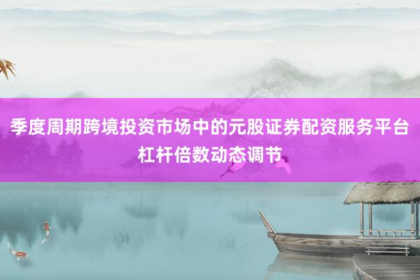季度周期跨境投资市场中的元股证券配资服务平台杠杆倍数动态调节