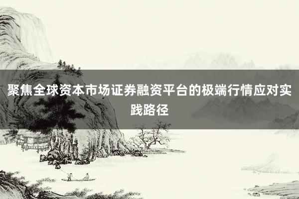 聚焦全球资本市场证券融资平台的极端行情应对实践路径