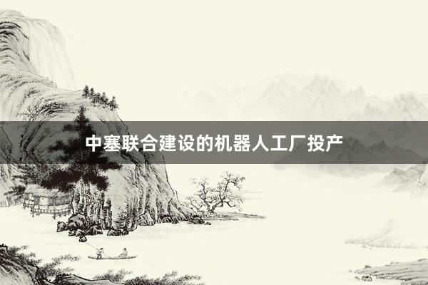 中塞联合建设的机器人工厂投产