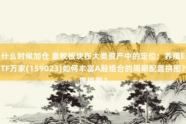 什么时候加仓 畜牧板块在大类资产中的定位：养殖ETF万家(159023)如何丰富A股组合的周期配置拼图？