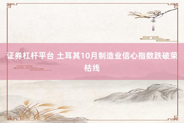 证券杠杆平台 土耳其10月制造业信心指数跌破荣枯线